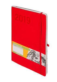 Kalendarz książkowy 2019, Impresja, czerwony