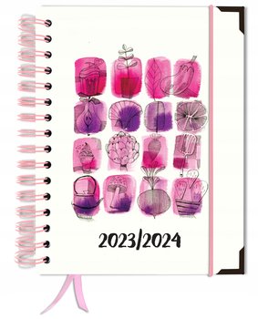 Kalendarz książkowy 2023/2024 dzienny B5 TaDaPlanner biznesowy różowy - TADAPLANNER