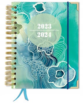 Kalendarz książkowy 2023/2024 dzienny B5 TaDaPlanner biznesowy zielony - TADAPLANNER