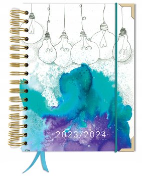 Kalendarz książkowy 2023/2024 dzienny B5 TaDaPlanner fioletowy - TADAPLANNER