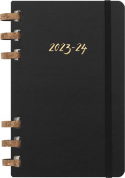 Kalendarz książkowy 2023/2024 tygodniowy A5 Moleskine Large na spirali czarny - Moleskine