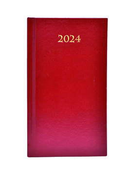 Kalendarz książkowy 2024 A6 Artsezon bordowy - Artsezon