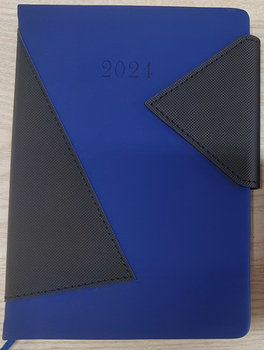 Kalendarz książkowy 2024 B6 Artsezon trójkąty niebieski - Artsezon