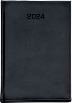 Kalendarz książkowy 2024 dzienny A4 Dazar czarny - Dazar