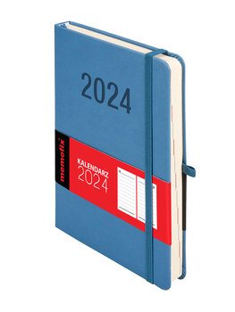 Kalendarz książkowy 2024 dzienny A5 Antra Memo DNS niebieski - Antra
