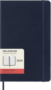 Kalendarz książkowy 2024 dzienny A5 Moleskine Large Hard Granatowy - Moleskine