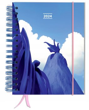 Kalendarz książkowy 2024 dzienny A5 TaDaPlanner niebieski