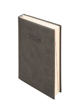 Kalendarz książkowy 2024 dzienny B6 Antra Vivella grafitowy - Antra
