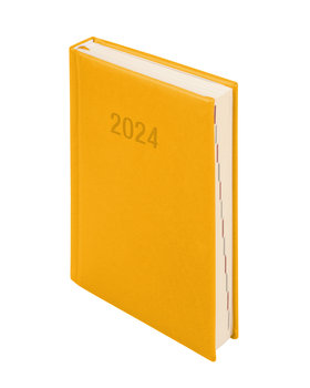 Kalendarz książkowy 2024 dzienny B6 Antra Vivella pomarańczowy - Antra