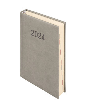 Kalendarz książkowy 2024 dzienny B6 Antra Vivella szary - Antra