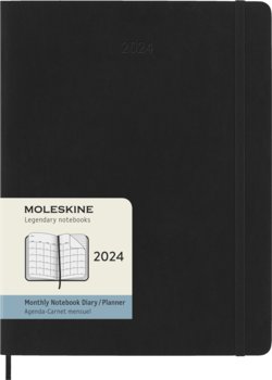 Kalendarz książkowy 2024 Moleskine Extra Large Soft czarny - Moleskine