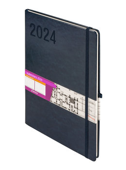 Kalendarz książkowy 2024 tygodniowy A4 Antra Formalizm TDW Granatowy - Antra
