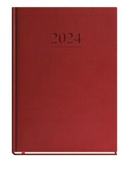 Kalendarz książkowy 2024 tygodniowy A4 Michalczyk i Prokop uniwersalny bordo