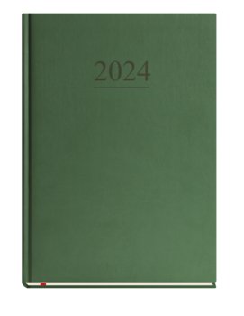 Kalendarz książkowy 2024 tygodniowy A4 Michalczyk i Prokop uniwersalny ciemno zielony