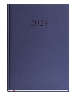 Kalendarz książkowy 2024 tygodniowy A4 Michalczyk i Prokop uniwersalny granatowy