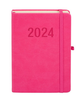 Kalendarz książkowy 2024 tygodniowy A5 Antra Memo TDW różowy - Antra
