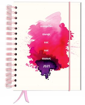 Kalendarz książkowy 2024 tygodniowy A5 TaDaPlanner różowy