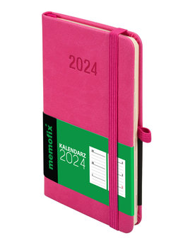 Kalendarz książkowy 2024 tygodniowy A6 Antra Memo TDW różowy - Antra