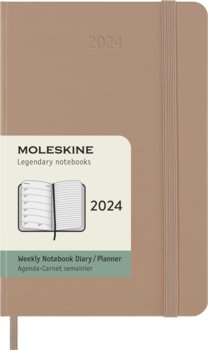 Kalendarz książkowy 2024 tygodniowy A6 Moleskine pocket hard beżowy - Moleskine