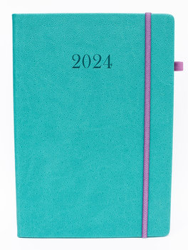 Kalendarz książkowy 2024 tygodniowy B5 Artsezon krokodylek Turkusowy - Artsezon