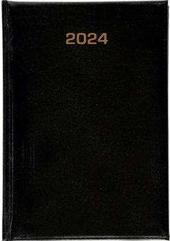Kalendarz książkowy 2024 tygodniowy B5 Dazar Czarny - Dazar