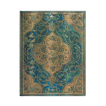 Kalendarz książkowy 2024 tygodniowy B5 Paperblanks Turquoise Chronicles Ultra VER - Paperblanks