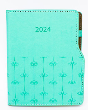 Kalendarz książkowy 2024 tygodniowy B6 Artsezon turkusowy - Artsezon