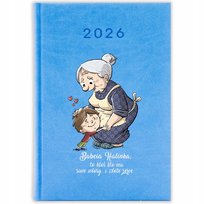 Kalendarz Książkowy 2026 BABCIA SIWE WŁOSY ZOTE SERCE Prezent Terminarz Wz
