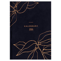 Kalendarz książkowy 2026 dzienny A5 Paperdot granatowy