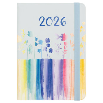 Kalendarz książkowy 2026 dzienny B6 Paperdot kwiaty pastel - Paperdot