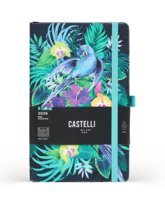 Kalendarz książkowy 2026 dzienny Castelli Milano JUNGLE Eden