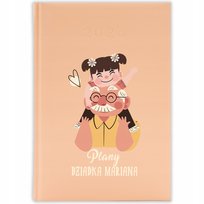 Kalendarz Książkowy 2026 PLANY DZIADKA Brzoskwiniowy Prezent Terminarz Wz