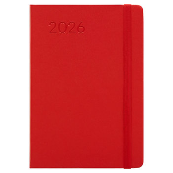 Kalendarz książkowy 2026 tygodniowy A4 czerwony - Paperdot