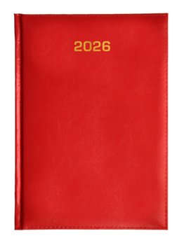 Kalendarz książkowy 2026 tygodniowy A5 Dazar CZERWONY