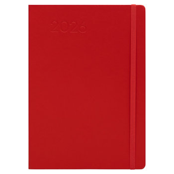 Kalendarz książkowy 2026 tygodniowy A5 Paperdot czerwony - Paperdot