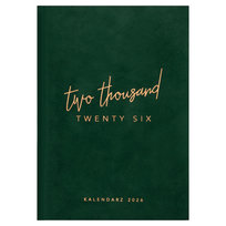 Kalendarz książkowy 2026 tygodniowy A5 Paperdot zielony