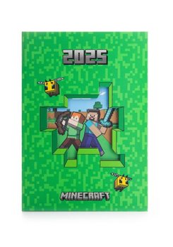 Kalendarz książkowy A5 Minecraft Dziennik szkolny na 2025 rok dla dzieci - Danilo
