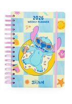 Kalendarz książkowy A5 na 2026 rok Disney Stitch Dziennik na spirali kołonotes
