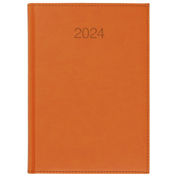 Kalendarz Książkowy B5 Dzienny 2024 Pomarańczowy Vivo - CRUX