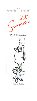 Kalendarz miesięczny, 2023, Slim, Kot Simon - Eurograf BIS