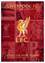 Kalendarz na ścianę A3 Deluxe Liverpool FC prezent dla chłopaka na 2026 rok