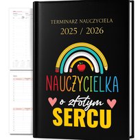 KALENDARZ NAUCZYCIELSKI TERMINARZ A5 2025/2026 NAUCZYCIELKA O ZŁOTYM SERCU