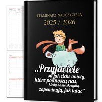 KALENDARZ PLANER A5 2025/2026 MAŁY KSIĄŻE CZYTAT PRZYJACIELE SĄ JAK ANIOŁY
