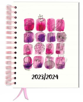 Kalendarz planer książkowy 2023/2024 tygodniowy B5 TaDaPlanner biznesowy różowy - TADAPLANNER