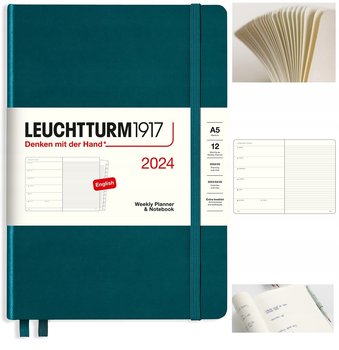 Kalendarz planer książkowy 2024 tygodniowy A5 Leuchtturm1917  - Leuchtturm