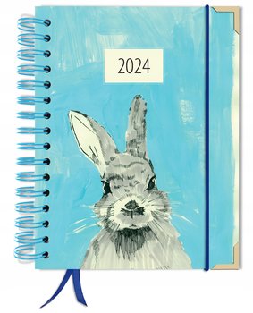 Kalendarz planer książkowy 2024 tygodniowy A5 TaDaPlanner niebieski