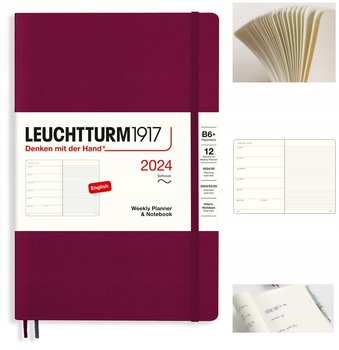 Kalendarz planer książkowy 2024 tygodniowy B6 Leuchtturm1917  - Leuchtturm