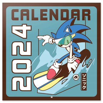Kalendarz planer ścienny 2024 miesięczny Nice Stuff Sonic