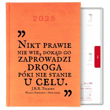 Kalendarz Pomarańczowy A5 2025 Prezent Z J.R.R. Tolkien Wp Dwie Wieże Wzory - Inna marka
