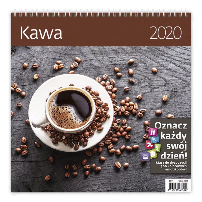 Kalendarz ścienny 2020 Kawa Sklep Empikcom 6862